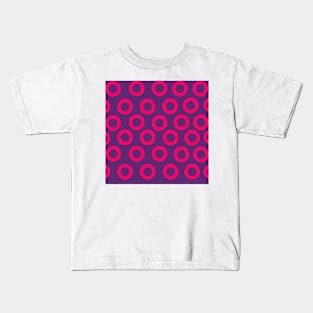 Pink and Purple Fishman Donuts Kids T-Shirt